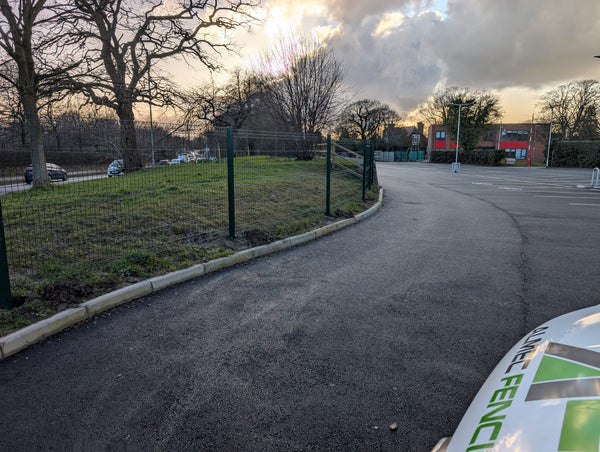 V Defence Mesh Fencing Installed at a School in Crewe