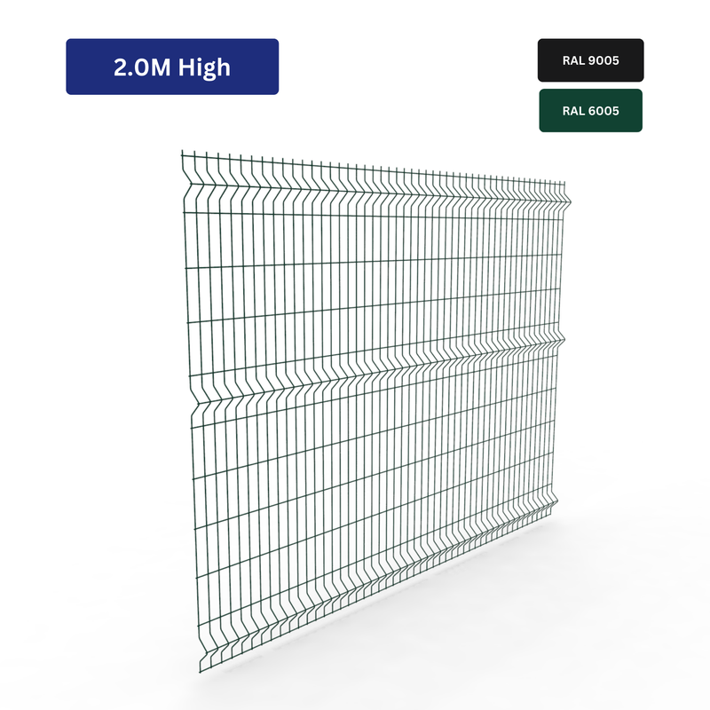 2.0m High V-Defence Mesh Panels